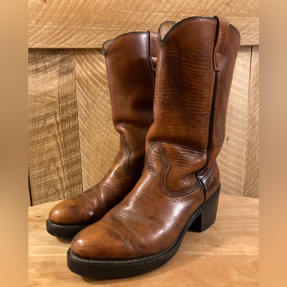 Vintage Wolverine Cognac Boots Size 8 2E